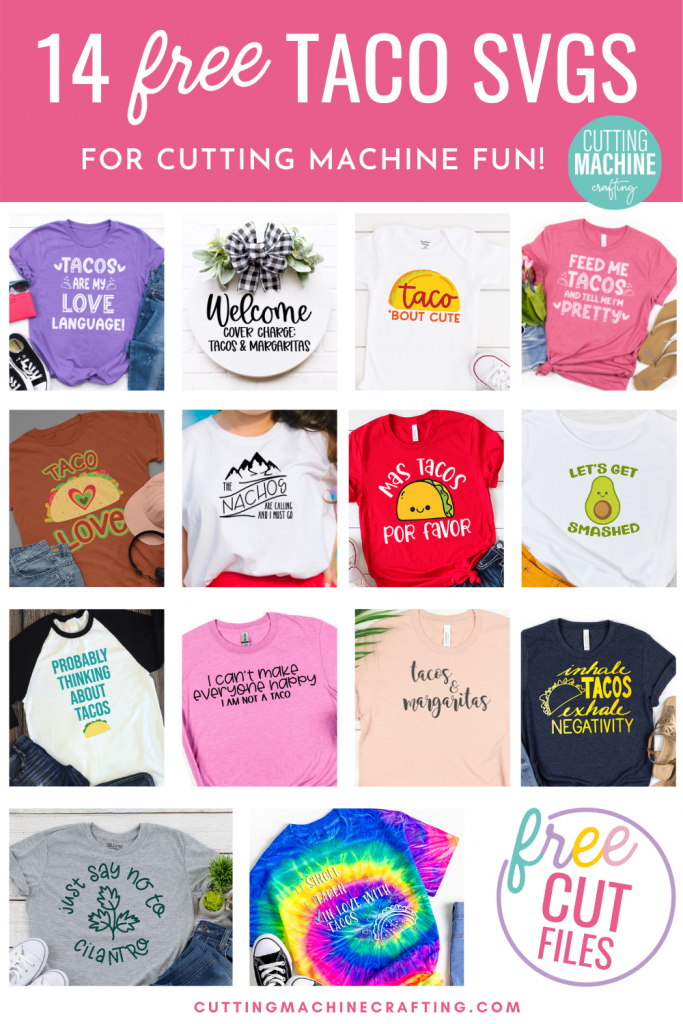 If you love tacos as much as I do, then you are going to want to grab these 14 free taco cut files including a Tacos Are My Love Language SVG! Make shirts, tank tops, mugs, beach bags and more using your Cricut Maker, Cricut Explore Air 2, Cricut Joy or other electronic cutting machine to express just how taco crazy you are!