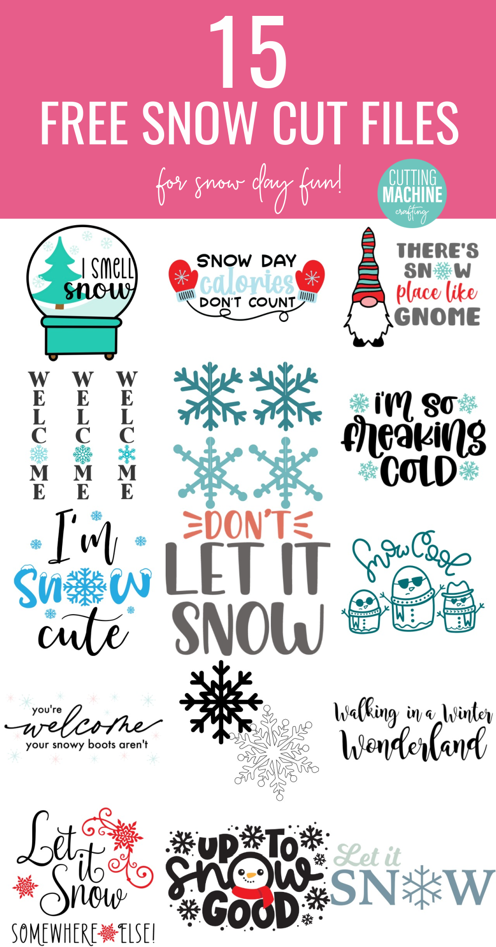 So Freaking Cold SVG + 15 Free Snow Cut Files - Cutting Machine Crafts