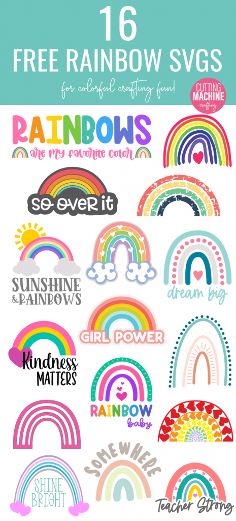 Download Rainbow Baby SVG + 16 Rainbow Cut Files - Cutting Machine ...