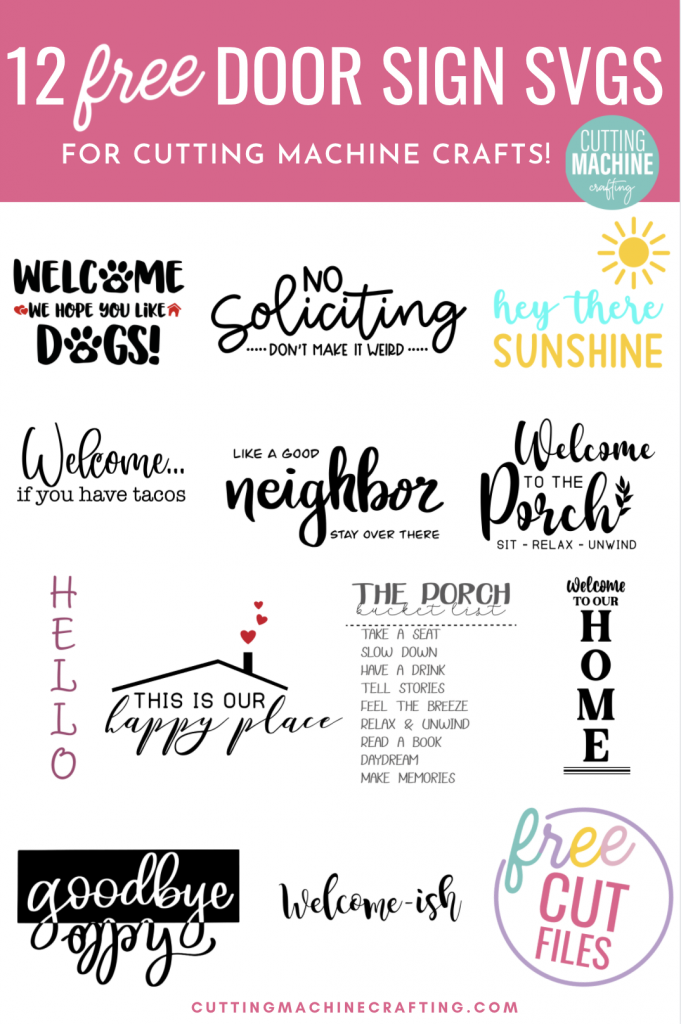 Spread a bit of crafty happiness with this free Hey There Sunshine Cut File! So cute for DIY signs and beach totes! Download all 11 free welcome sign svgs for crafting with your Cricut Maker, Cricut Explore Air 2, Cricut Joy or other cutting machine! Make great handmade housewarming gifts! 