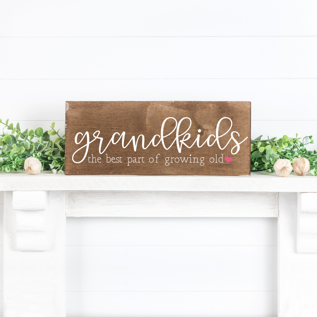 Create a beautiful handmade gift for grandma or grandpa with these 15 free grandparent cut files including Grandkids- The Best Part of Growing Old SVG. Perfect for making Mother's Day, Father's Day, birthdays and Christmas with your Cricut or Silhouette!