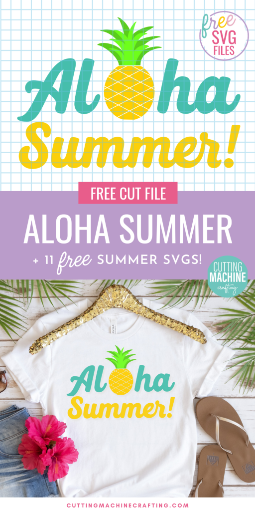 Get in the Aloha spirit with this summery Aloha SVG file along with 11 summer cut files from some of your favorite craft bloggers! Make shirts, tank tops, onesies, beach bags and more using your Cricut Maker, Cricut Explore Air 2, Cricut Joy or other electronic cutting machine. 