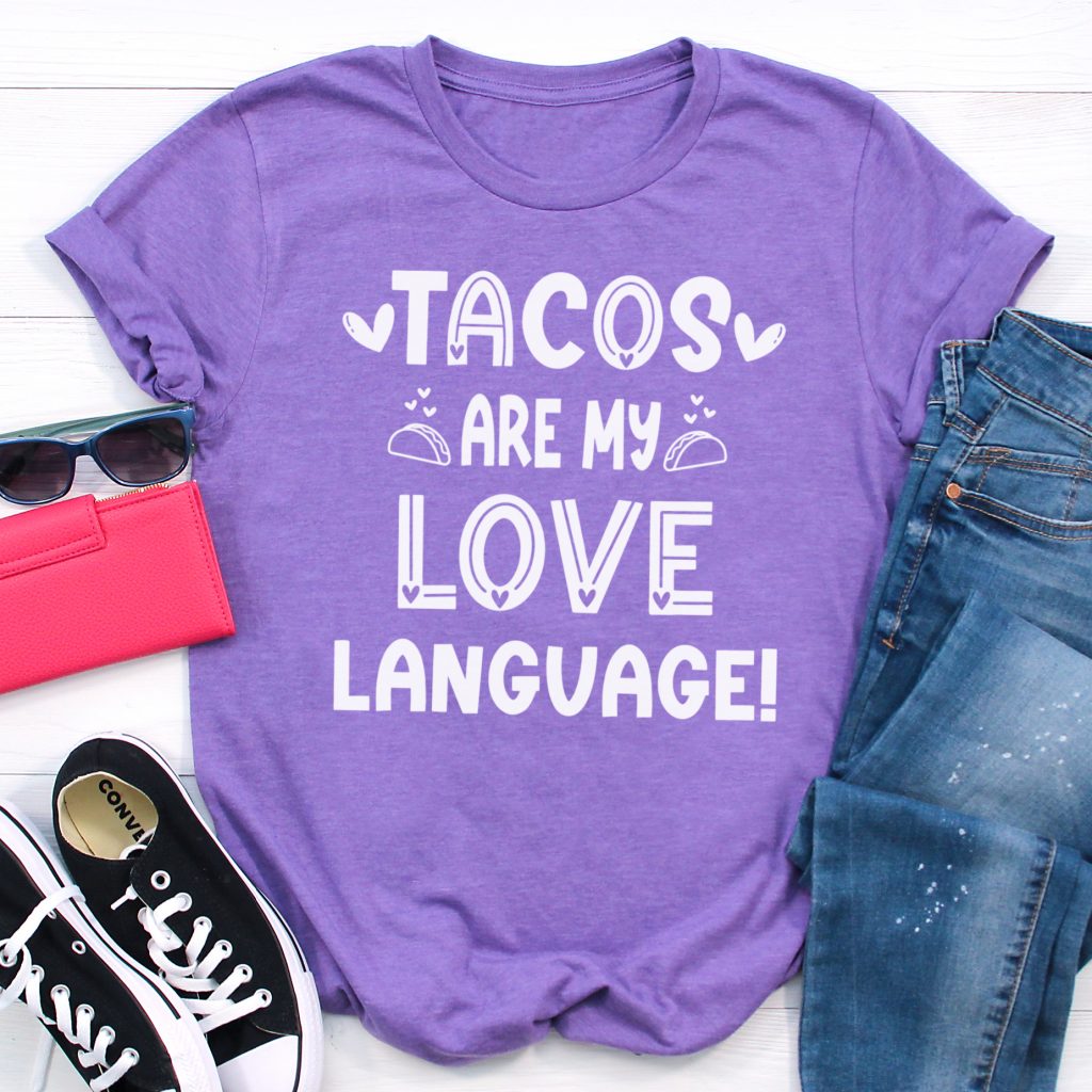 If you love tacos as much as I do, then you are going to want to grab these 14 free taco cut files including a Tacos Are My Love Language SVG! Make shirts, tank tops, mugs, beach bags and more using your Cricut Maker, Cricut Explore Air 2, Cricut Joy or other electronic cutting machine to express just how taco crazy you are!